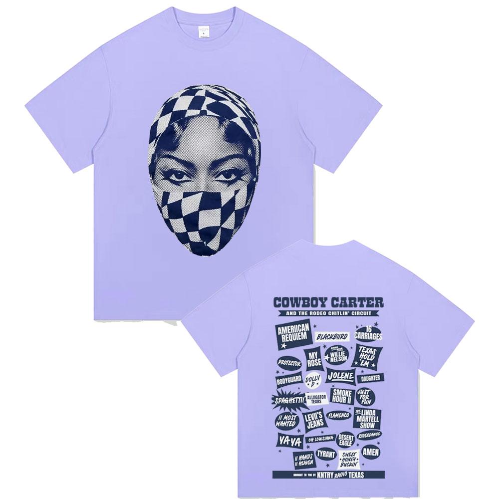Beyonce Cowboy Carter och The Rodeo Chitlin Circuit T-shirt Herrmode Casual Översized T-shirts Unisex Dam Vintage Streetwear