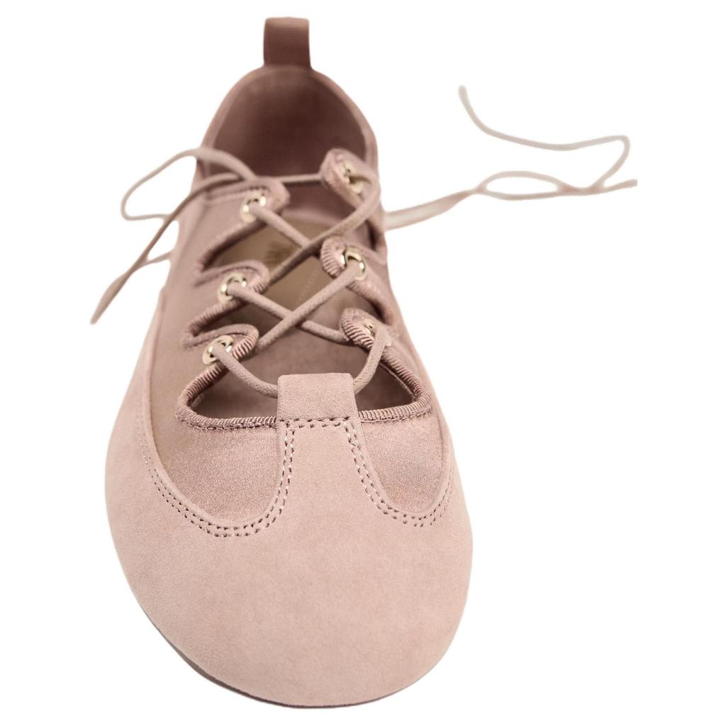 Zara Fashionable Comfortable Personalized Trendy Design With Decorative Contrast Details Round Toe Ballet Flats Women Flats Pink 12545510050