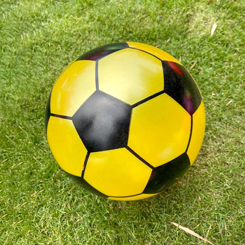Multicolor Children's Soccer Ball PVC Inflatable Hand-Pat Football for Sports Matches Training Outdoor Beach Elastic Sports Ball