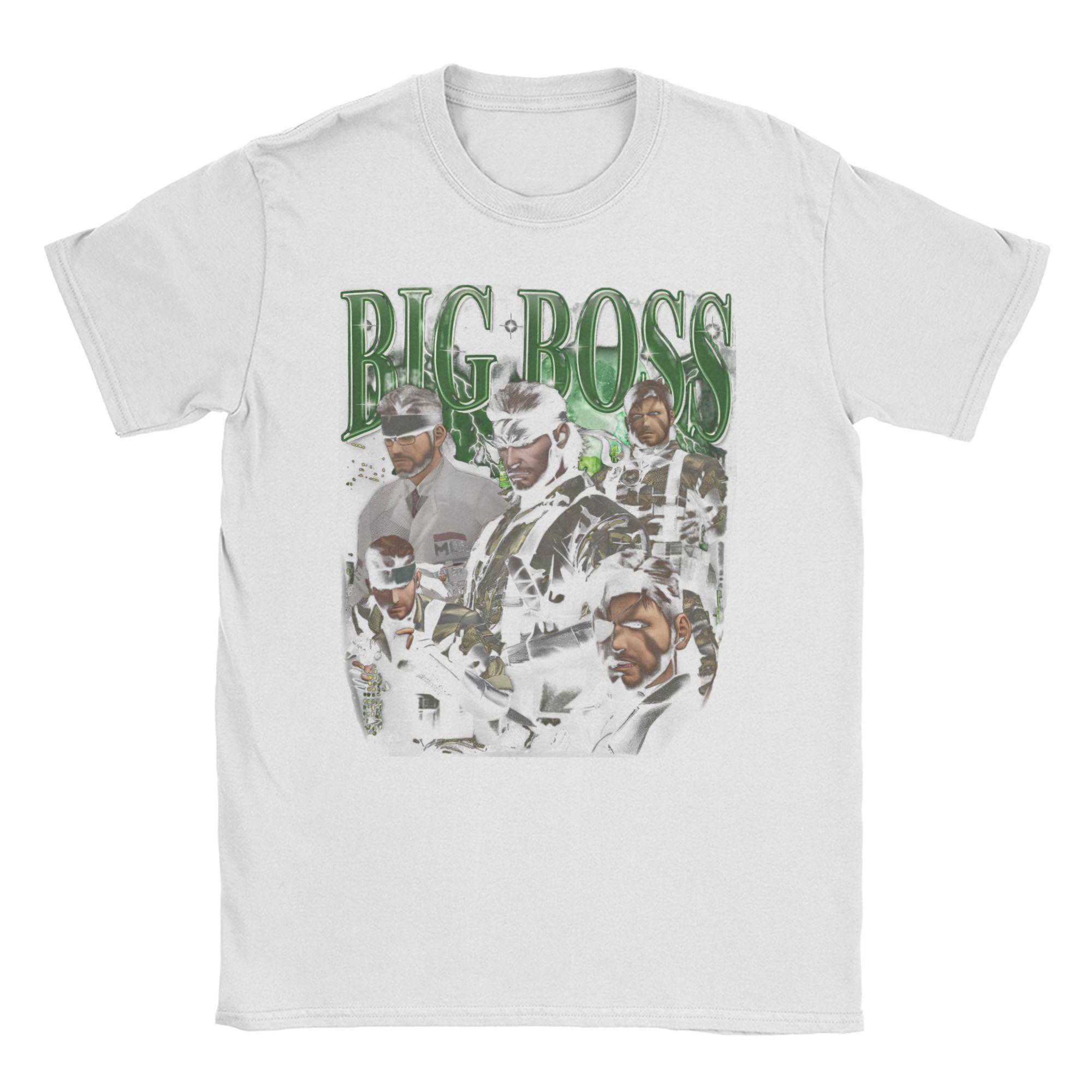 

2026 Big Boss MGS3 Snake Men Women T Shirts Metal Gear Solid 3 Vintage Tees Short Sleeve O Neck TShirts Graphic Clothing 4XL