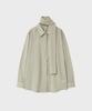 Noir For Woman Pale Scarf Loose Fit Shirt (Pale Mint)