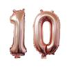 32 Zoll Gold Silber Zahlen Folienballons 10 20 30 40 50 60 70 80 90 Jahre Alt Kind Erwachsener Geburtstag Jubiläum Party Dekoration