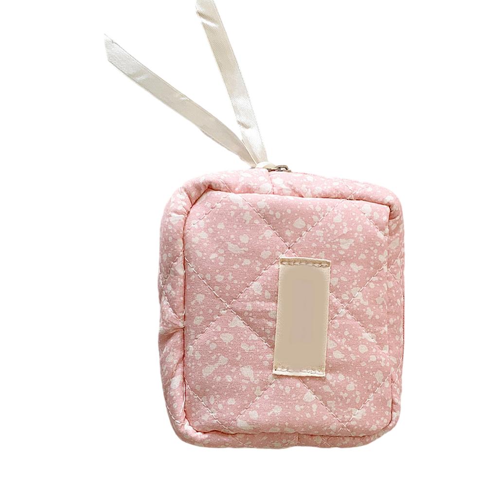 Makeup Bag for Purse Preppy Zipper Cosmetic Pouch Purse Travel Coin Pouch Sanitary Napkin Storage Bag Makeup Organizer