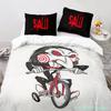 Chainsaw Fright Bedding Set Single Twin Full Queen King Size Halloween Bed Set Aldult Kid Bedroom Duvetcover Sets 3D Print 011