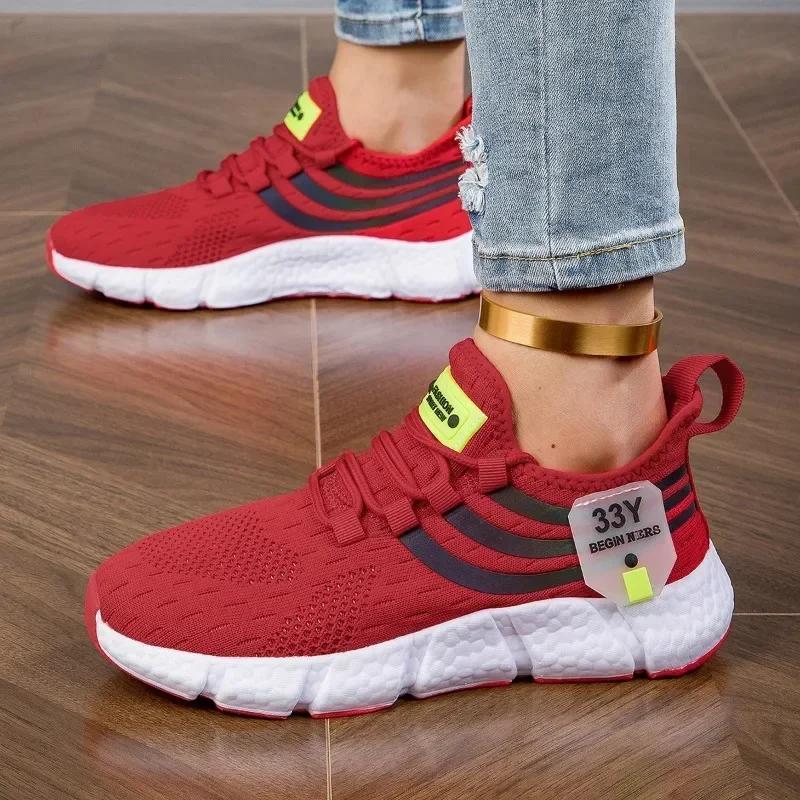 Summer Women’s Vulcanized Sneakers Arrival Breathable Mesh Flat Shoes Female Footwear for Daily Errands  Light Sports Activities