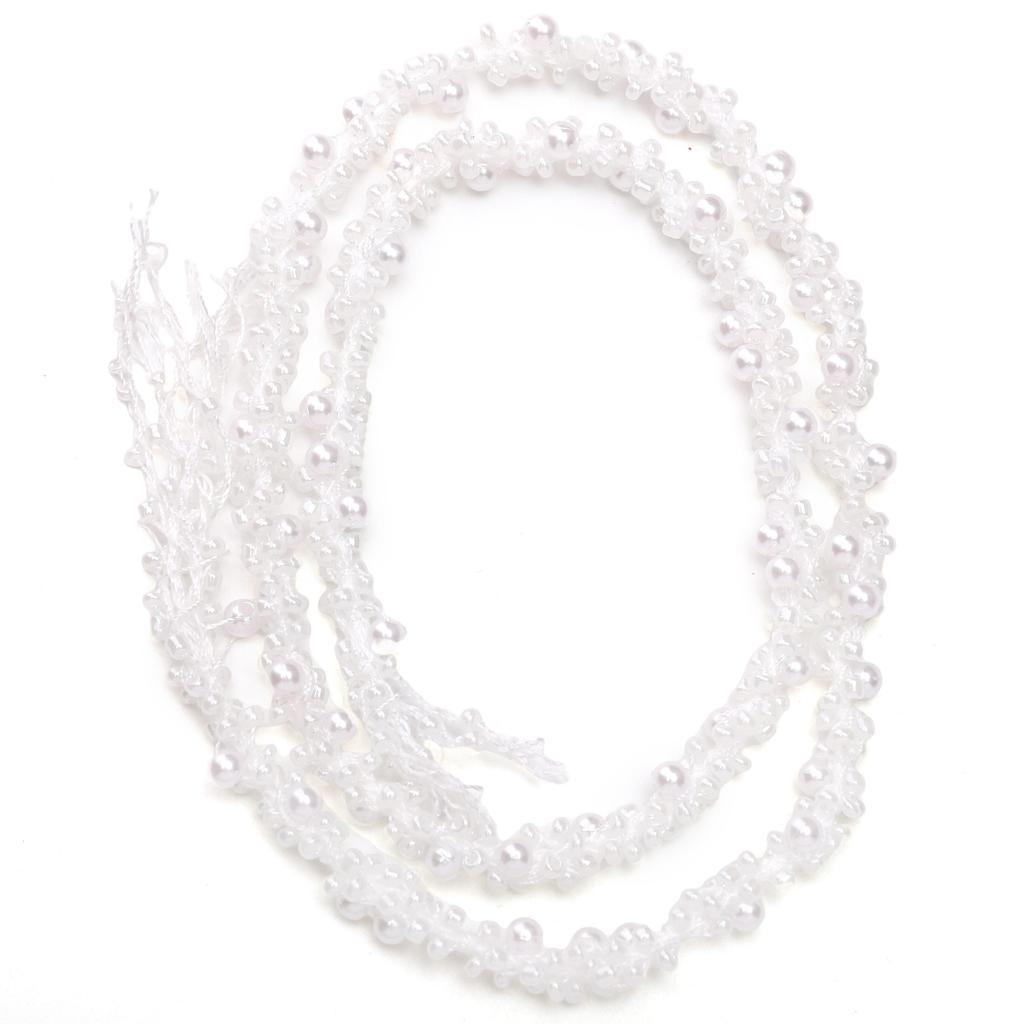 Rice Bead String Polyester Woven Tape For DIY Dresses Sewing Supplies