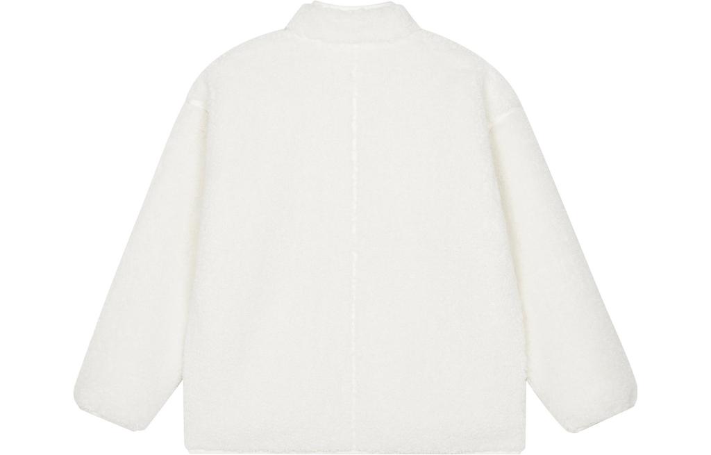 New Balance Velvet Jackets Women's White Stand Collar Moderate AWJ33320-CIC