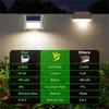 Solar Deck Lights Fence Lights Outdoor Step Lights Waterproof Solar Lights for Railing Stairs Step Fence Yard Patio and Pathway