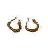 Love Round Geometric Weaving Earrings Ear Buckles Light Luxury Exquisite Retro Niche Premium Daily Versatile Earrings
