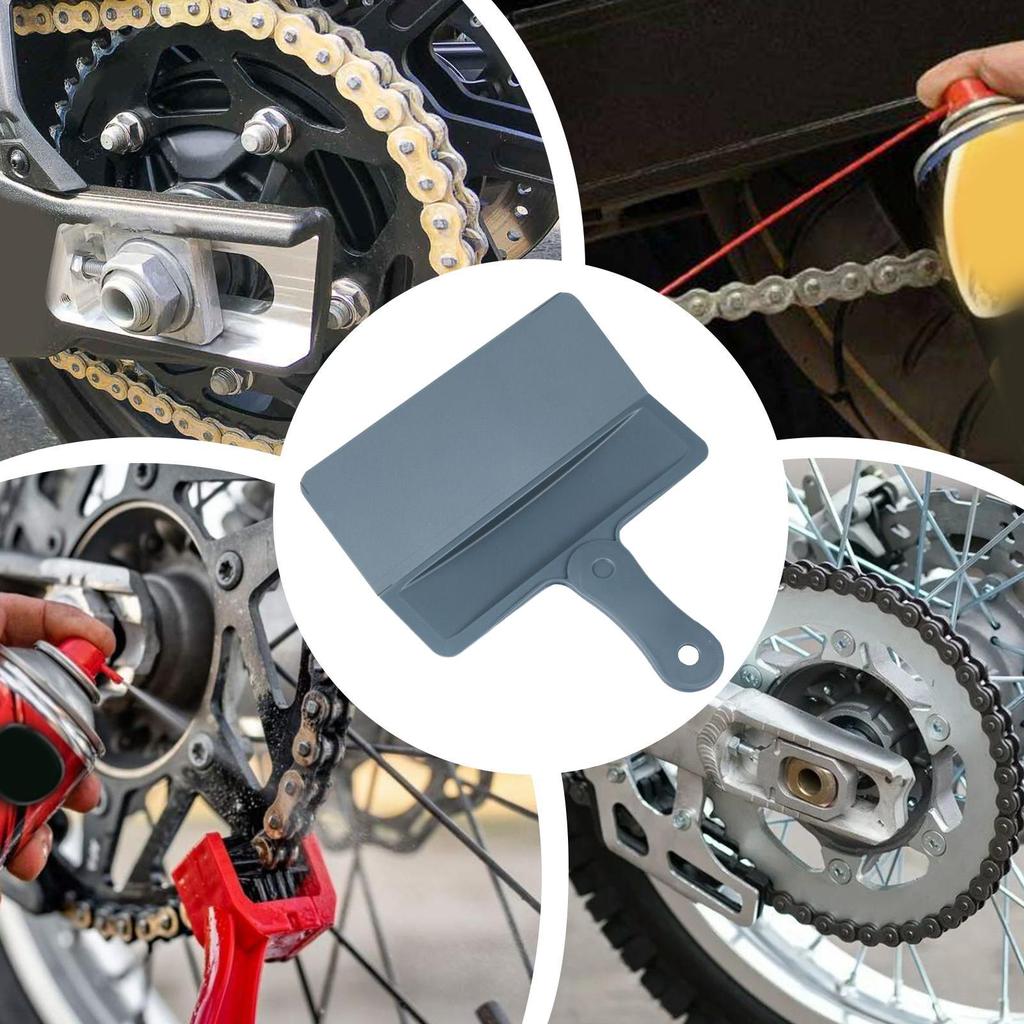 Motorbike Chain Oiler Tool Motorcycle Chain Lube Applicator Foldable Oil Baffle Long Travel Outdoor Equipment For Men Dad Youth
