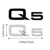 1pcs Car Styling Logo Side Body Rear Bumper Tail Trunk Sticker Decal For Q2 Sline A2 A3 A4 A4L A5 RS RS3 RS4 RS5 RS6 R8 S1 A1