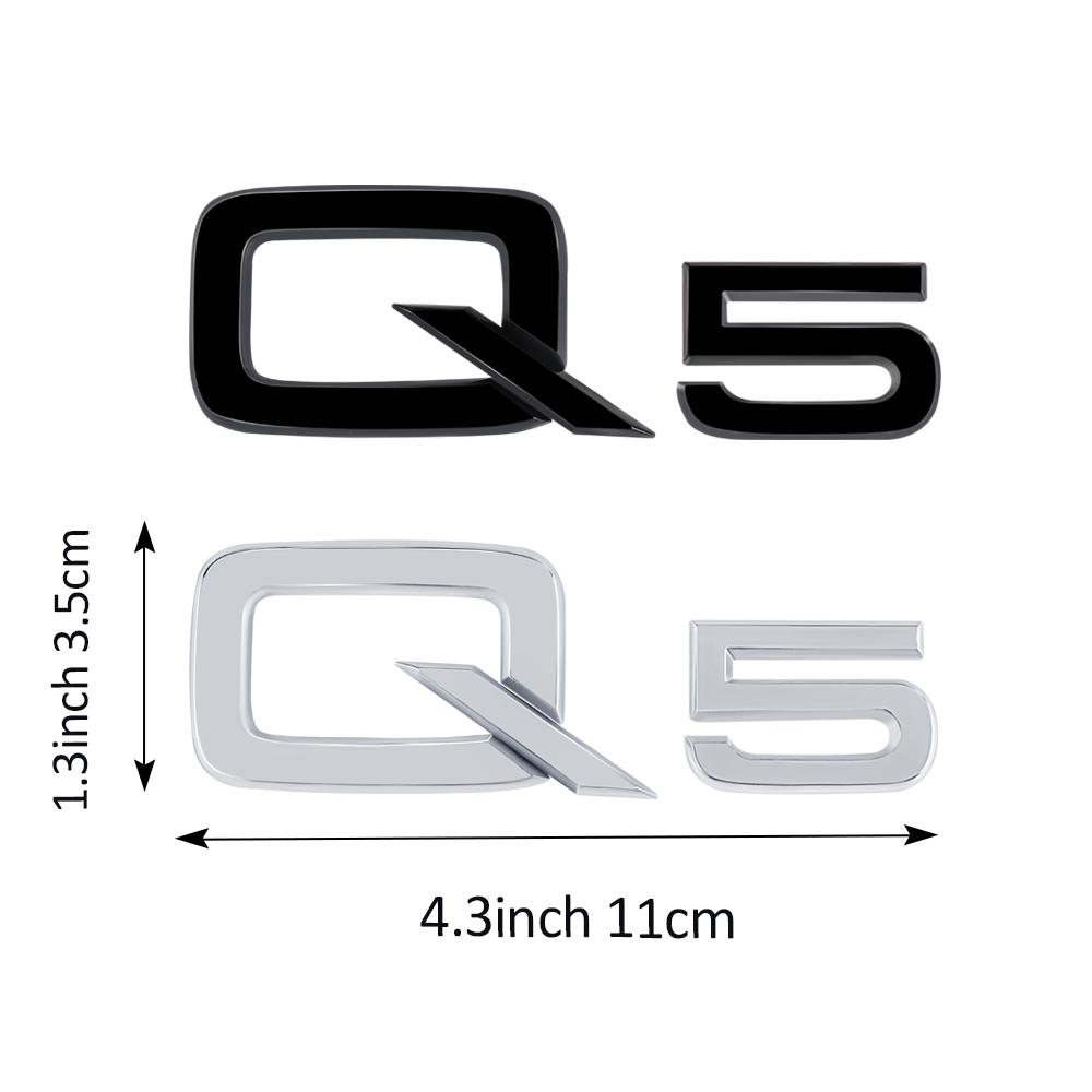 1pcs Car Styling Logo Side Body Rear Bumper Tail Trunk Sticker Decal For Q2 Sline A2 A3 A4 A4L A5 RS RS3 RS4 RS5 RS6 R8 S1 A1