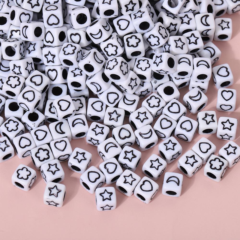Acrylic Letter Beads for Kids' Jewelry Making – Educational DIY Beading Accessories