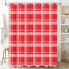 Plaid Shower Curtain Purple Green White Bath Rug Waterproof Bathroom Decor Home Decoration 180x240cm (Customizable Size)