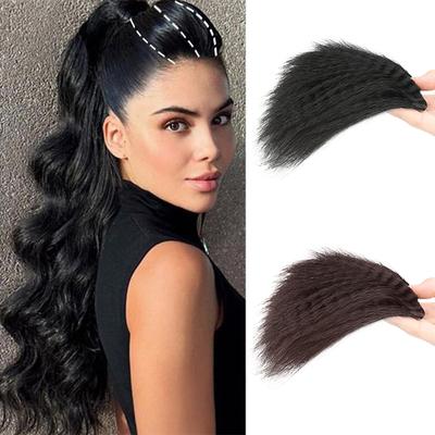 Synthetic A Corn Whisker Texture Wig Clip In The Top Of The Skull  Natural Invisible Fluffy Hair Pads For Women