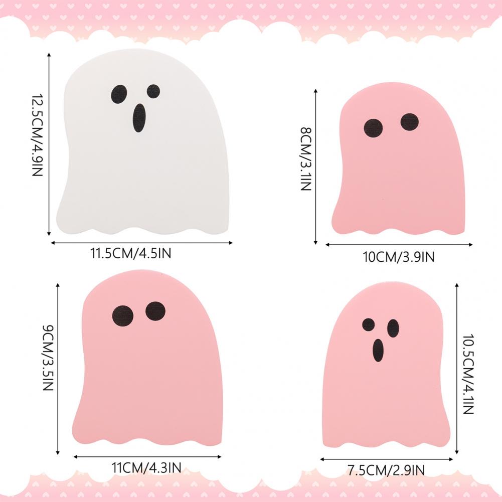 Spooky Wooden Sign Halloween Wall Hanging Spooky Halloween Wooden Ghost Signs for Home Decor Party Display Vintage Tiered