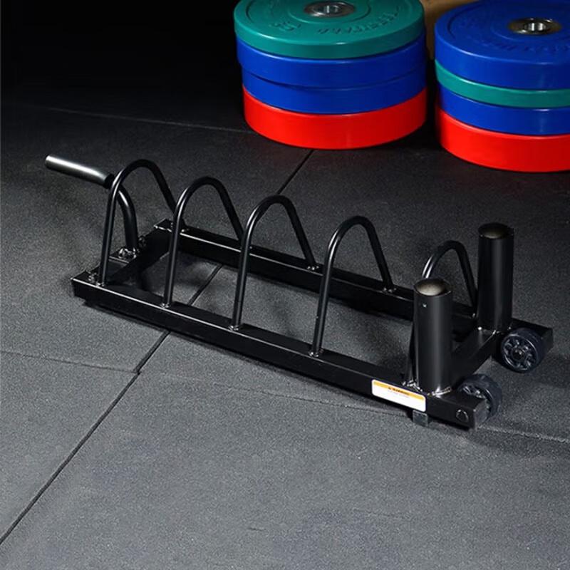 MASSFIT Movable Barbell Plate Storage Rack