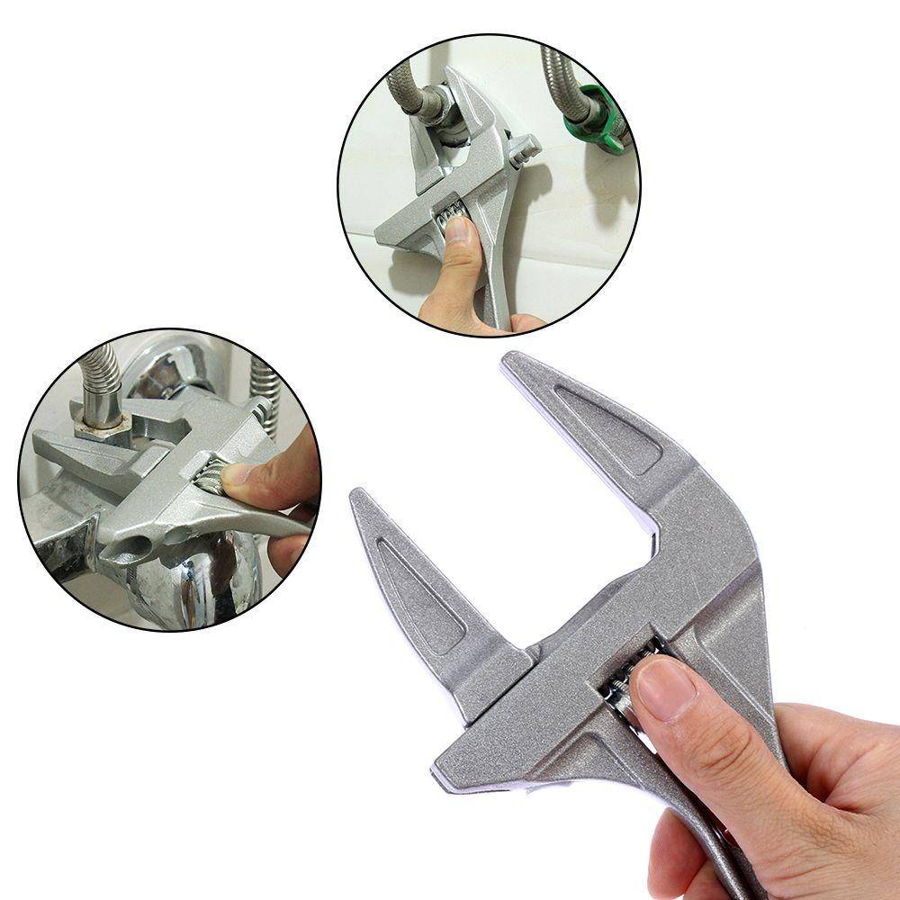 Universal Repair Set Bathroom Large Opening Pipe Wrench Adjustable Spanner Nut Key 6-68MM Steel Key