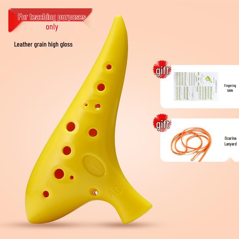 12-Hole Alto AC Key Ocarina for Students: Professional-Grade, Eco-Friendly Resin