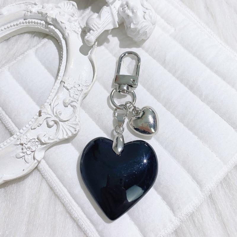 Stylish Heart Pendant Multifuntional Jewelry Fashionable Keychain Accessory Bag Ornament Suitable for Dresses and Tees