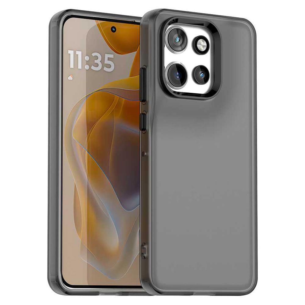 

Чохол для Motorola Edge 50 Neo 5G/S50 5G PC+TPU+PET Матовий Протиударний Задня Кришка Телефону Black