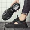 Outdoor-Sandalen Sommer Herren-Trend hohle Herrenschuhe atmungsaktiv weiche Sohle Zehentasche Freizeitschuhe Rückverfolgbarkeitslochschuhe