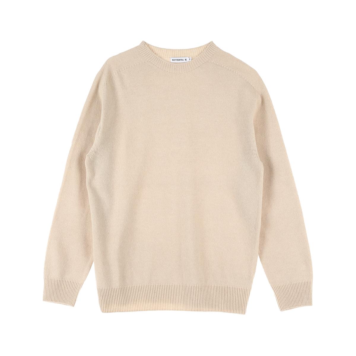 Nobenta K Wholegarment Round Knit Beige