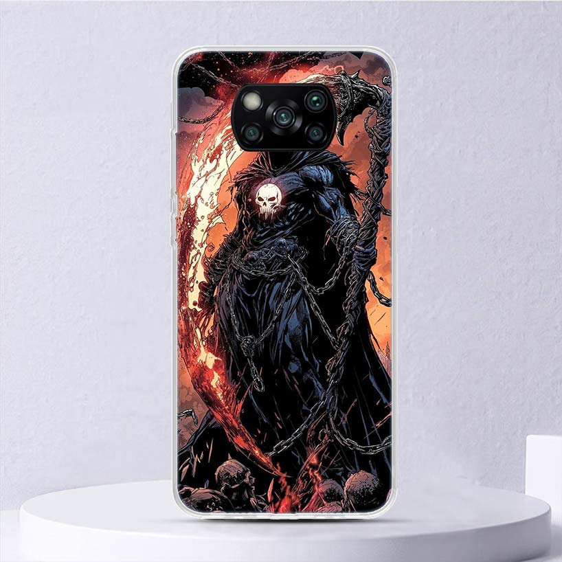 

Death Grim Reaper Skull Scythe Soft Case For Xiaomi Poco X7 X6 X5 X4 X3 Nfc F7 Ultra F6 F5 Pro Phone Cover F4 Gt F3 M5S M4 M3 M5 Xiaomi Poco M3 Pro