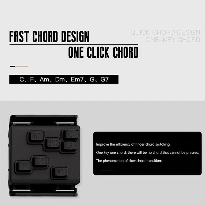 Ukulele Akkorddrücker Trainer für Anfänger Ukulele Hilfe Easy Press Kit Akkordunterstütztes Lernwerkzeug Ukulele Aufsatz Eliminieren