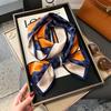 Small long silk scarf, women's spring and autumn style, foreign style, fashionable new style, matching shirt, headband, mother's neck, scarf.