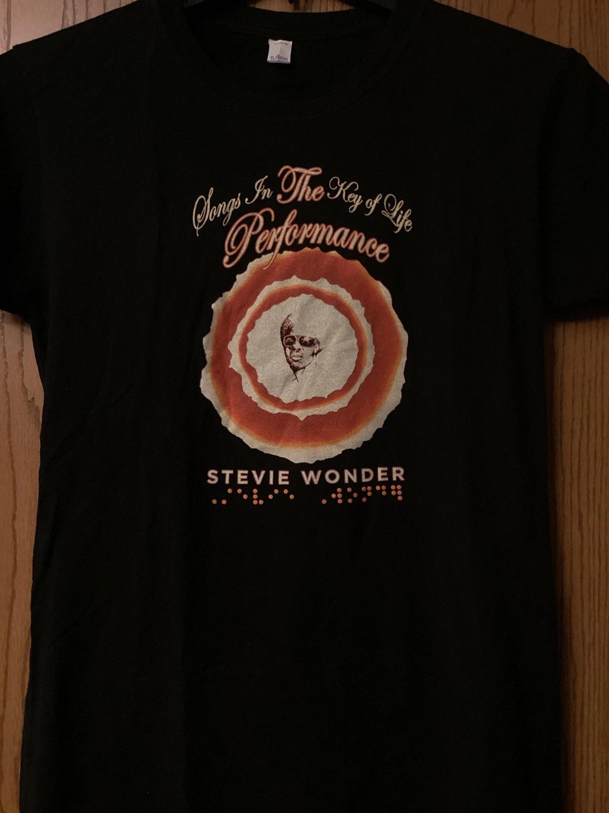

Stevie Wonder - “Songs In The Key Of Life” - Fall Tour 2015 -Black Shirt -Tultex M