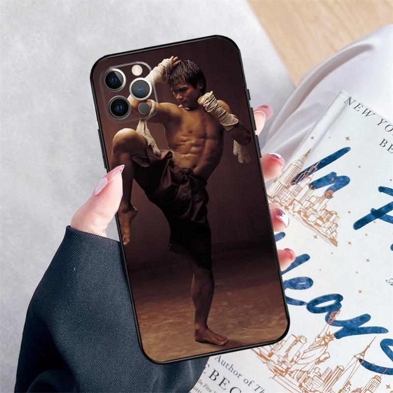 Muay Thai Kickboxing Fight Phone Case For iPhone 16 Pro Max 11 12 13 Mini 14 15 Pro Max XR 15 16 Plus 16e Cover Coque