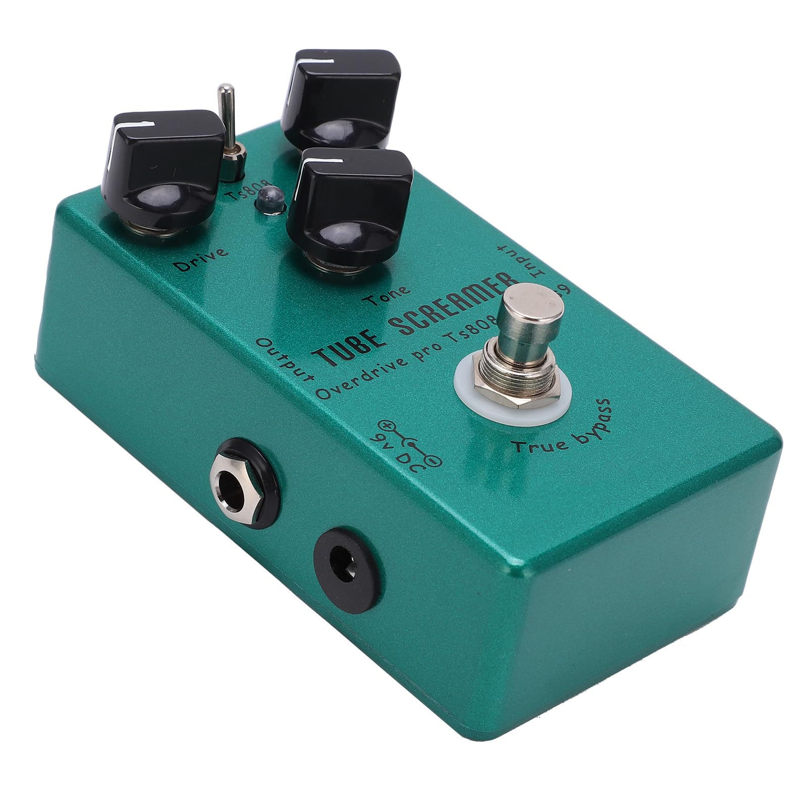 

Guitar Effect Pedal Tube Screamer Overdrive Tone & Level Adjustable with LED Light Sturdy Metal Compact Size