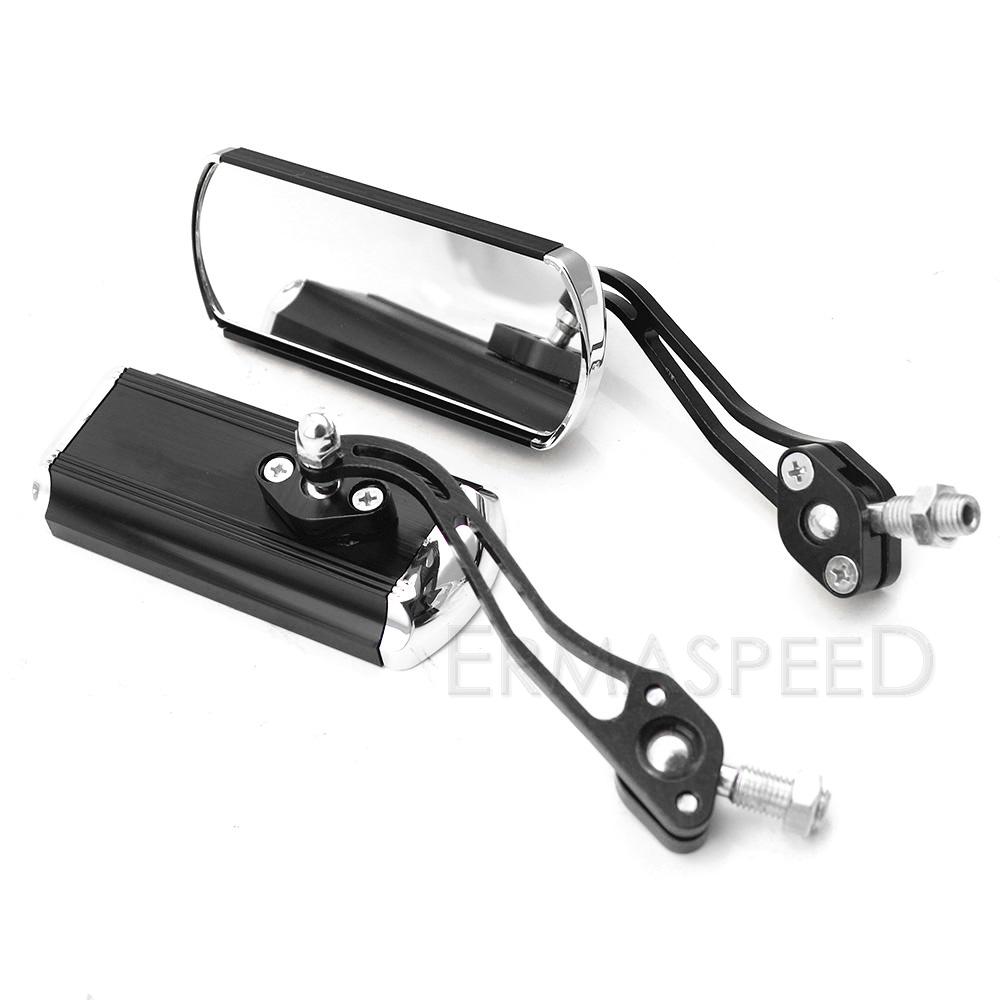 Universal Aluminium Motorrad Rückspiegel 8MM 10MM Lenker Spiegel Drehbare Motorrad Roller Rückansicht Seiten