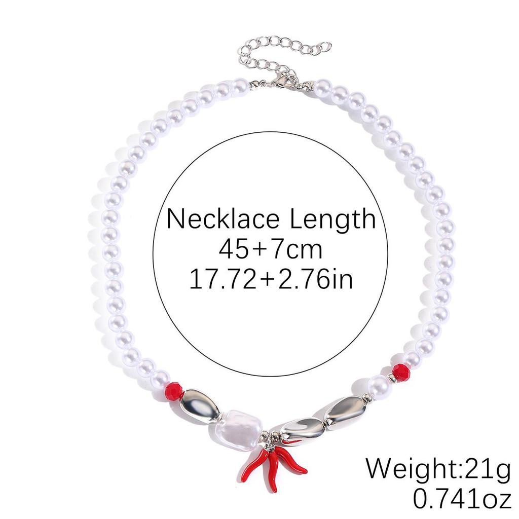 Multi-Layer Irregular Baroque Pearl Necklace - Vintage European & American Style