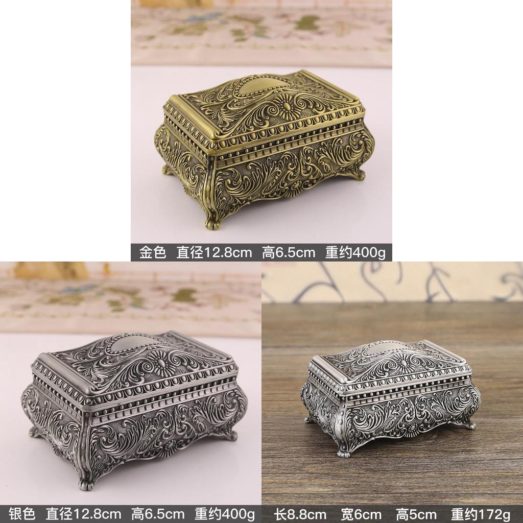 Retro Style Metal Jewelry Organizer With Hard Structure For Home Use