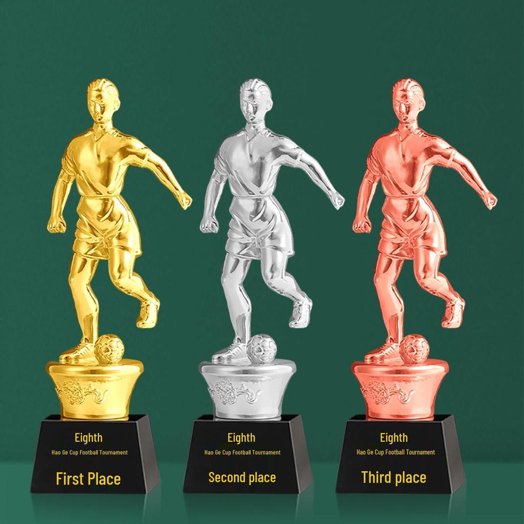Custom Crystal Football Trophy - 2025 Golden Boot Top Scorer Award (Extra Large)