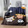 Cute cartoon bear printed blanket Warm Flannel Blankets Soft and Comfortable Home Travel Blanket bed linings Birthday Gift
