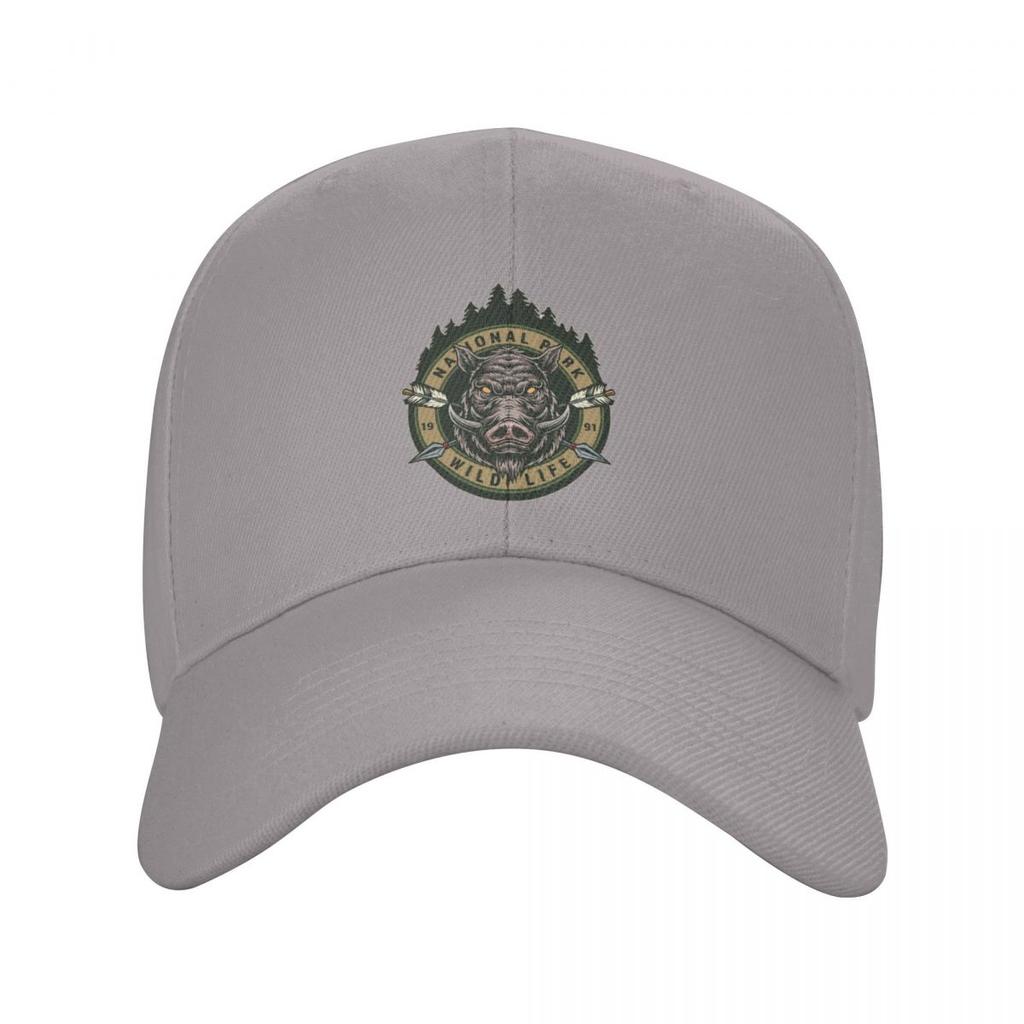 Custom Punk Unisex Wild Animal Boar Baseball Cap Adult Adjustable Dad Hat for Unisex Women Outdoor Snapback Hats