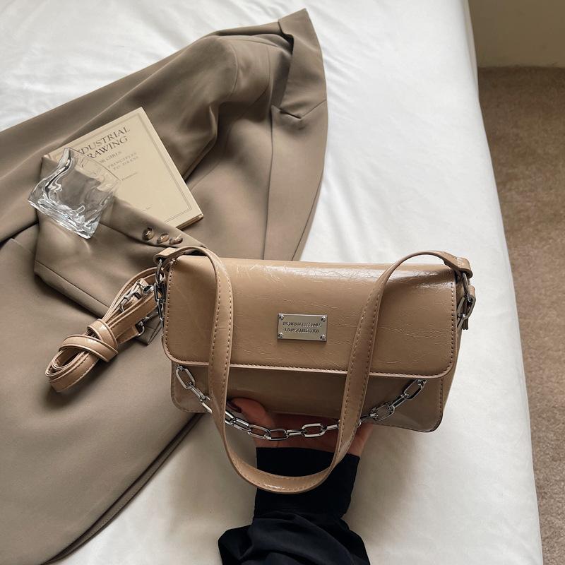 

Летняя новая мода нишевый дизайн популярная цепочка маленькая квадратная сумка универсальная на плечо женская сумка хаки