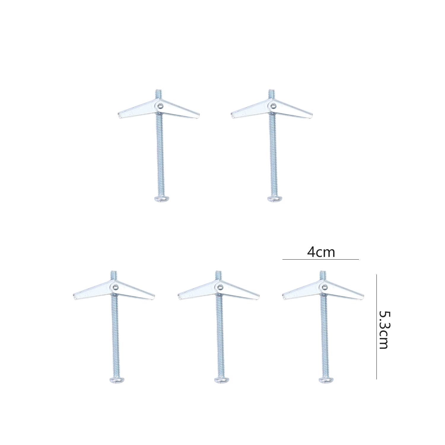 

20-5pcs Hollow Drywall Anchors with Screws Heavy Duty Carbon Steel Anchors for Drywall Carbon Steel Toggle Bolts Wing Nut Kits 5pcs