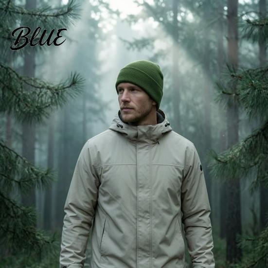Casual Outing Hat Knitted Winter Hat Unisex Thick Thermal Skull Cap Cozy Windproof Soft Polyester Warm Knit for Men Women Outdoor Hiking Jogging