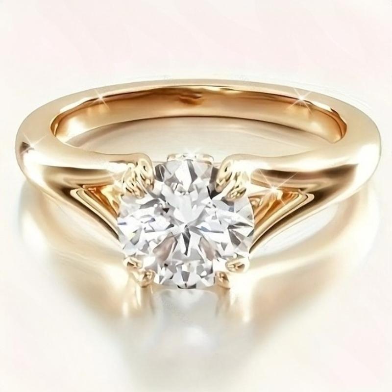 

New Fashion Sparkling Inlaid Zirconia Ring for Girls Exquisite Luxury Wedding Party Zircon Accessories Gifts 7