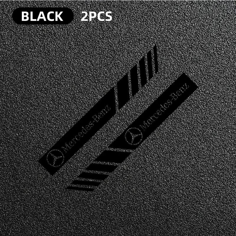2pcs Car Stripe Stickers Rearview Mirror Reflective Vinyl Decals Decoration For Mercedes Benz AMG W124 W202 W203 W204 W210 W211