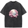 Japanese Vaporwave Sakura Tree T-Shirt: Soft Cotton Spring Summer Graphic Tee