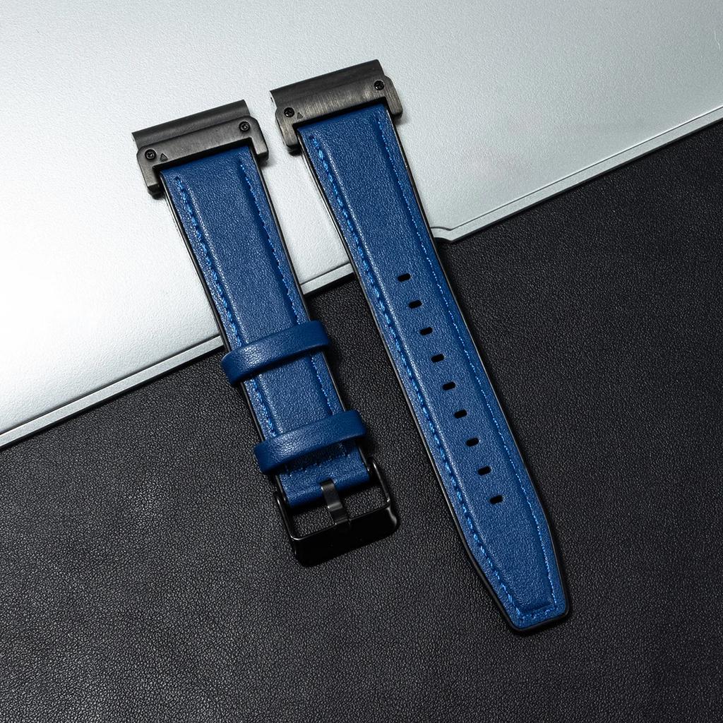 26mm 22mm Leather Strap for Garmin Watch Fenix 8 51mm 6 6x 7 7x Pro 5 5x Plus Band Vintage Bracelet Forerunner 945 925 Wristband