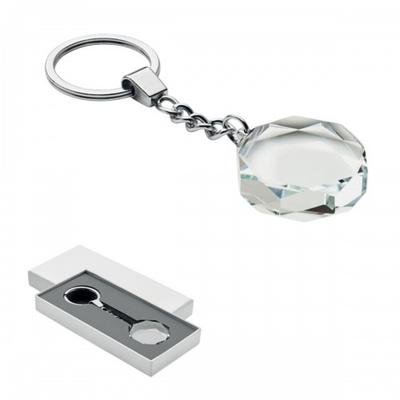 Roundward Round Glass Keyring