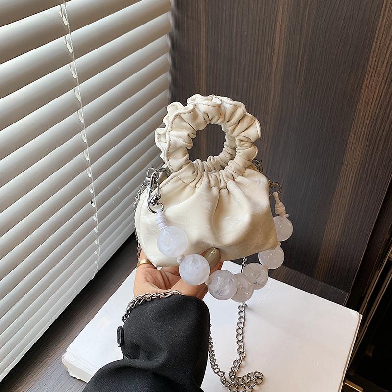 

Жемчужная Стильная Сумка Мини Кроссбоди Унисекс с Ручкой Черная Розовая Серебристая И Другие белый