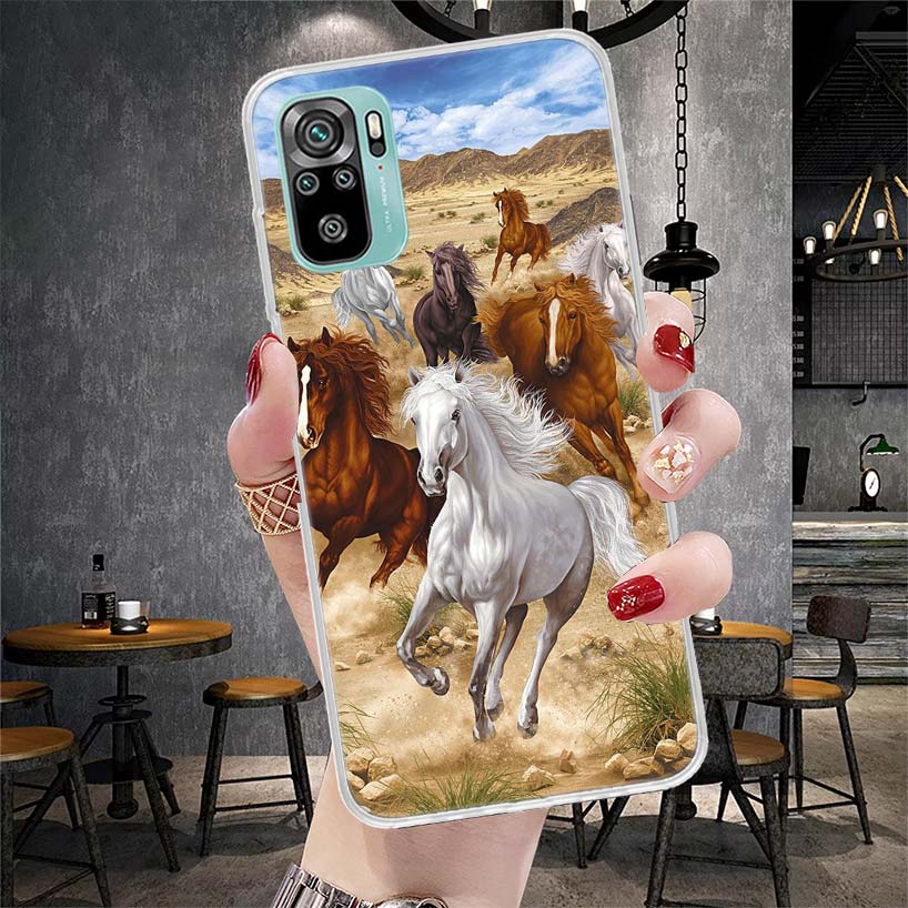 Horse Great Beauty Galloping Soft Phone Case For Xiaomi Redmi Note 15 14 14S 13 12 Pro Plus 12S 11 11S 11E 10 10S 11T 5G Fundas