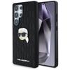 Karl Lagerfeld Ādas Monogrammas Piespraudes Logo Kārļa Galva Samsung Galaxy S25 Ultra Melns